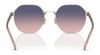 Coach CH556 HC7147 Sunglasses | Size 56 / Shiny Light Gold / Grey Gradient (3N 15.2%) №90058G