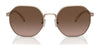 Coach CH556 HC7147 Sunglasses | Size 56 / Shiny Light Gold / Grey Gradient (3N 15.2%) №90058G
