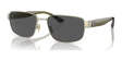 Coach CH579 HC7149 Sunglasses Shiny Light Gold / Grey Solid Coach CH579 HC7149 Sunglasses Shiny Light Gold / Grey Solid