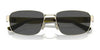 Coach CH579 HC7149 Sunglasses | Size 59 / Shiny Light Gold / Grey Solid (3N 11%) №900587