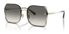 Coach CH574 HC7150D Sunglasses | Size 60 / Shiny Light Gold / Black Grey Sand Gradient (2N 27.2%) №900511