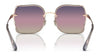 Coach CH574 HC7150D Sunglasses | Size 60 / Shiny Rose Gold / Purple Pink Peach Gradient (2N 39.7%) №9331U6