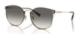 Coach CH573 HC7151D Sunglasses Shiny Light Gold / Black Grey Sand Gradient Coach CH573 HC7151D Sunglasses Shiny Light Gold / Black Grey Sand Gradient
