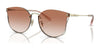 Coach CH573 HC7151D Sunglasses | Size 63 / Shiny Light Gold / Brown Pink Gradient (2N 30%) №900513