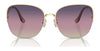 Coach CK481 HC7152 Sunglasses | Size 60 / Shiny Light Gold / Brown Gradient (3N 14.2%) №900574