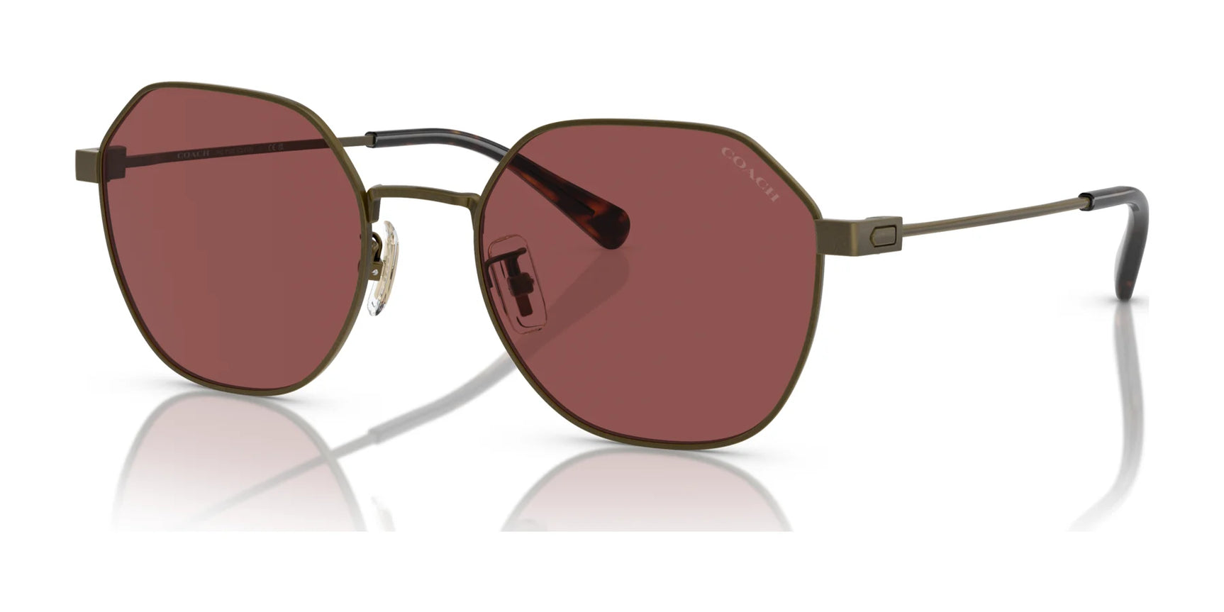 Coach CL915 HC7155 Sunglasses Antique Gold / Wine Coach CL915 HC7155 Sunglasses Antique Gold / Wine