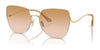 Coach CL904 HC7156D Sunglasses | Size 60 / Shiny Light Gold / Peach Blush Gradient (1N 62.6%) №90052D
