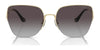 Coach CL904 HC7156D Sunglasses | Size 60 / Shiny Light Gold / Peach Blush Gradient (1N 62.6%) №90052D