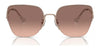 Coach CL904 HC7156D Sunglasses | Size 60 / Shiny Light Gold / Peach Blush Gradient (1N 62.6%) №90052D