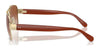 Coach CR617 HC7161 Sunglasses | Size 56 / Shiny Light Gold / Brown Gradient (2N 26.5%) №900513
