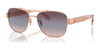Coach CR617 HC7161 Sunglasses | Size 56 / Shiny Rose Gold / Purple Blue Pink Gradient (2N 36.8%) №93310J