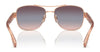 Coach CR617 HC7161 Sunglasses | Size 56 / Shiny Light Gold / Brown Gradient (2N 26.5%) №900513