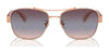 Coach CR617 HC7161 Sunglasses | Size 56 / Shiny Light Gold / Brown Gradient (2N 26.5%) №900513