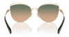 Coach CR621 HC7162 Sunglasses | Size 57 / Shiny Light Gold/Pine Tree / Green Champagne (2N 37.8%) №942913
