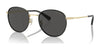 Coach CR631 HC7163 Sunglasses | Size 52 / Shiny Light Gold/Black / Grey Solid (3N 10%) №934687