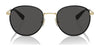 Coach CR631 HC7163 Sunglasses | Size 52 / Antique Gold/Tokyo Tortoise / Green Solid (3N 14.0%) №933371