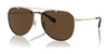Coach CR626 HC7164 Sunglasses | Size 59 / Light Gold/Dark Tortoise / Dark Brown Solid (3N 14.5%) №90053G