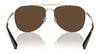Coach CR626 HC7164 Sunglasses | Size 59 / Antique Gold/Tokyo Tortoise / Green Solid (3N 14.0%) №933371