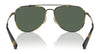 Coach CR626 HC7164 Sunglasses | Size 59 / Antique Gold/Tokyo Tortoise / Green Solid (3N 14.0%) №933371