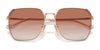 Coach CR638 HC7165D Sunglasses | Size 60 / Shiny Light Gold / Grey Gradient (3N 13.2%) №90053C