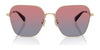 Coach CW189 HC7168 Sunglasses | Size 58 / Shiny Light Gold / Blue Saddle Gradient (2N 38.19%) №90050Q