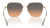 Coach CW189 HC7168 Sunglasses | Size 58 / Shiny Light Gold / Blue Saddle Gradient (2N 38.19%) №90050Q