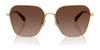 Coach CW189 HC7168 Sunglasses | Size 58 / Shiny Light Gold / Blue Saddle Gradient (2N 38.19%) №90050Q