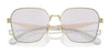 Coach CW189 HC7168 Sunglasses | Size 58 / Shiny Light Gold / Blue Saddle Gradient (2N 38.19%) №90050Q