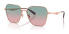 Coach CW189 HC7168 Sunglasses | Size 58 / Shiny Rose Gold / Forest Grape Gradient (2N 38%) №93310Q