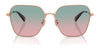 Coach CW189 HC7168 Sunglasses | Size 58 / Shiny Light Gold / Blue Saddle Gradient (2N 38.19%) №90050Q