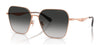 Coach CW189 HC7168 Sunglasses | Size 58 / Shiny Rose Gold / Grey Gradient (3N 13.2%) №93313C