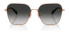 Coach CW189 HC7168 Sunglasses | Size 58 / Shiny Light Gold / Blue Saddle Gradient (2N 38.19%) №90050Q
