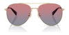 Coach CW193 HC7169 Sunglasses | Size 57 / Shiny Light Gold / Brown Gradient (3N 14.2%) №900574