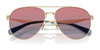 Coach CW193 HC7169 Sunglasses | Size 57 / Shiny Light Gold / Brown Gradient (3N 14.2%) №900574