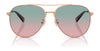 Coach CW193 HC7169 Sunglasses | Size 57 / Shiny Light Gold / Brown Gradient (3N 14.2%) №900574