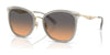 Coach CW185 HC7170 Sunglasses | Size 56 / Light Gold/Dove / Smokey Peach Gradient (2N 23%) №945018