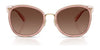 Coach CW185 HC7170 Sunglasses | Size 56 / Light Gold/Brown / Brown Gradient (3N 14.2%) №945374