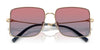 Coach CW429 HC7174D Sunglasses | Size 59 / Shiny Rose Gold / Sunset Peach Gradient (2N 40%) №933178