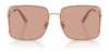 Coach CW429 HC7174D Sunglasses | Size 59 / Shiny Rose Gold / Sunset Peach Gradient (2N 40%) №933178