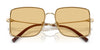 Coach CW429 HC7174D Sunglasses | Size 59 / Shiny Rose Gold / Sunset Peach Gradient (2N 40%) №933178