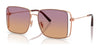 Coach CW429 HC7174D Sunglasses | Size 59 / Shiny Rose Gold / Sunset Peach Gradient (2N 40%) №933178