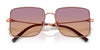 Coach CW429 HC7174D Sunglasses | Size 59 / Shiny Rose Gold / Sunset Peach Gradient (2N 40%) №933178