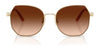 Coach CAD79 HC7175 Sunglasses | Size 56 / Shiny Light Gold / Brown Gradient (3N 14.2%) №900574