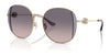 Coach CAD73 HC7176B Sunglasses | Size 54 / Shiny Light Gold/Lilac / Lilac Peach Gradient (2N 25.5%) №900536