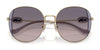 Coach CAD73 HC7176B Sunglasses | Size 54 / Shiny Light Gold/Fawn / Brown Gradient (3N 14.2%) №900574