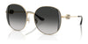 Coach CAD73 HC7176B Sunglasses | Size 54 / Shiny Light Gold/Smoke / Grey Gradient (3N 13.2%) №90053C