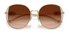 Coach CAD73 HC7176B Sunglasses | Size 54 / Shiny Light Gold/Fawn / Brown Gradient (3N 14.2%) №900574