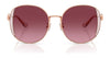 Coach CAD73 HC7176B Sunglasses | Size 54 / Shiny Light Gold/Fawn / Brown Gradient (3N 14.2%) №900574