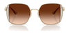 Coach CAD72 HC7177B Sunglasses | Size 51 / Shiny Light Gold/Smoke / Grey Gradient (3N 13.2%) №90053C