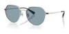 Coach CAE81 HC7179 Sunglasses | Size 52 / Shiny Silver / Grey Solid (0N 87.1%) №900187